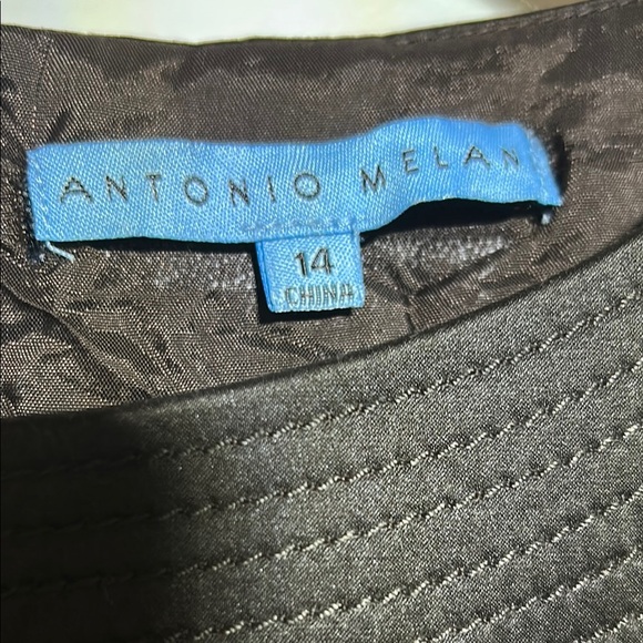 ANTONIO MELANI Gray Sleeveless Sheath Dress for Work - Picture 2 of 8